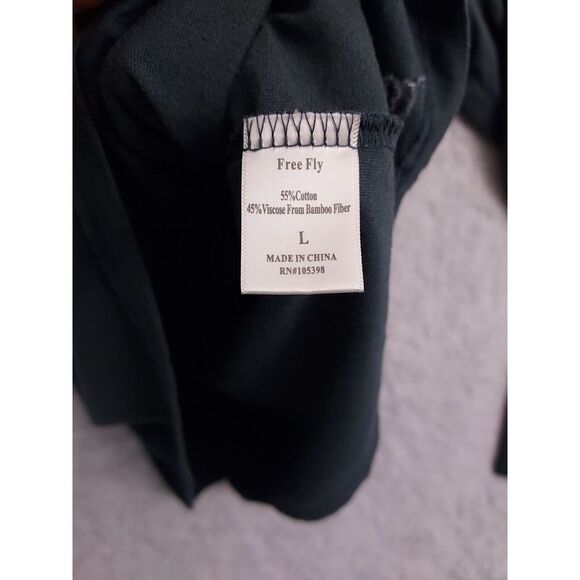 Free Fly Shirt Mens Large Henley Performance Bamboo Blend Comfort Fishing Green - Picture 8 of 11